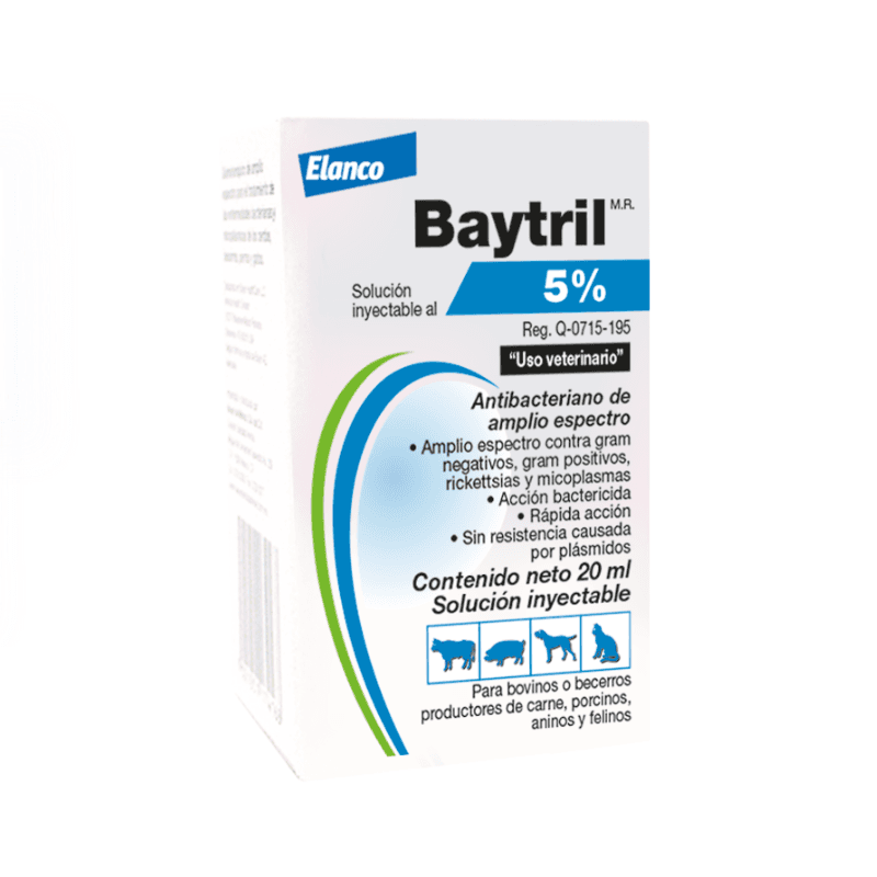 Baytril sol. Inyectable 5%