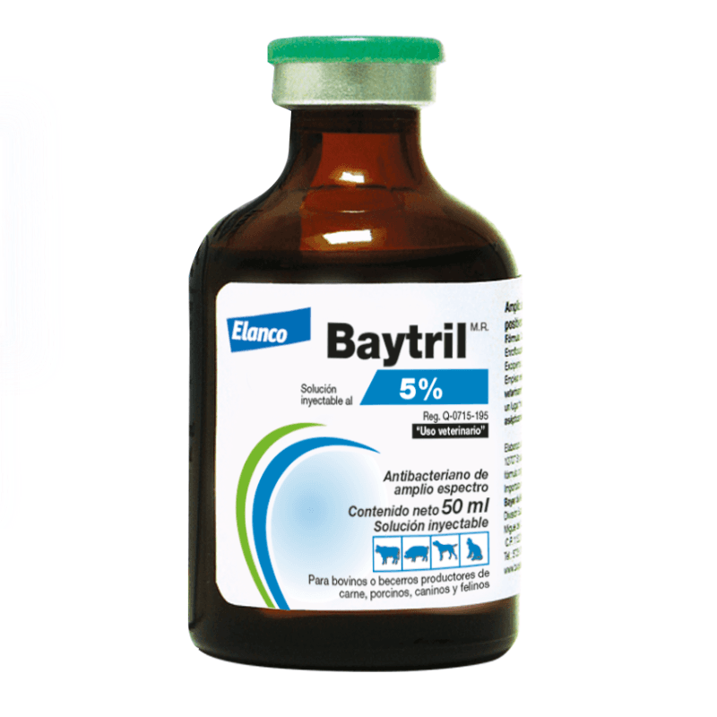Baytril sol. Inyectable 5%